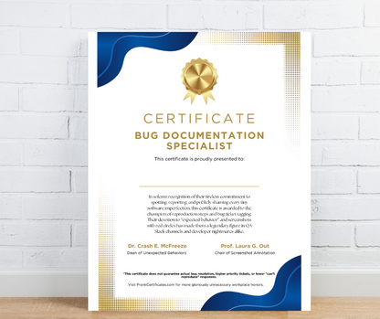 Bug Documentation Specialist