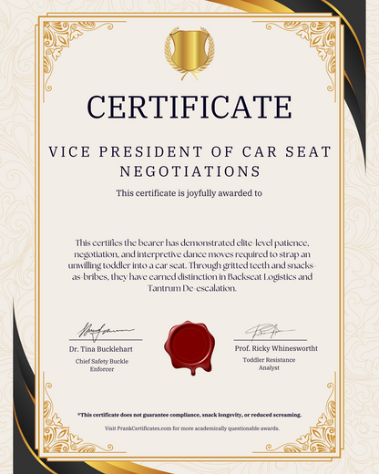 Vice President of Car Seat Negotiations
